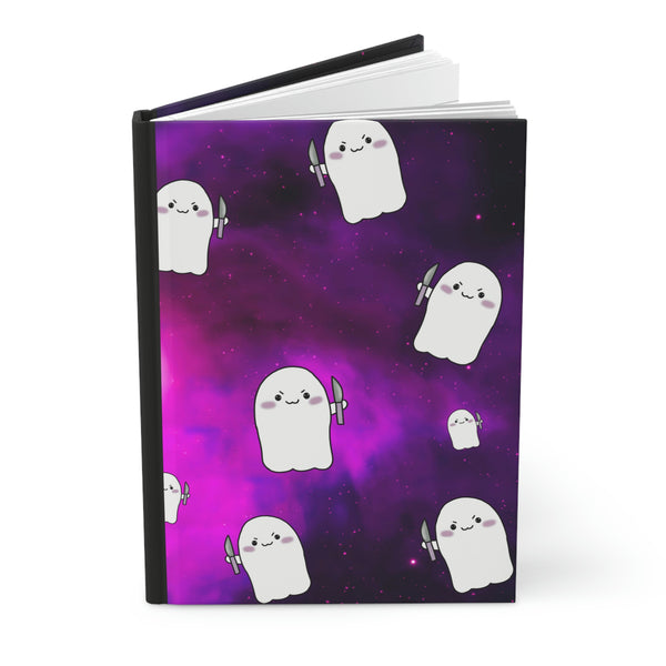 "The Audacity" Purple Galaxy Stabby AOP Hardcover Journal Matte || Starr Plans Exclusive