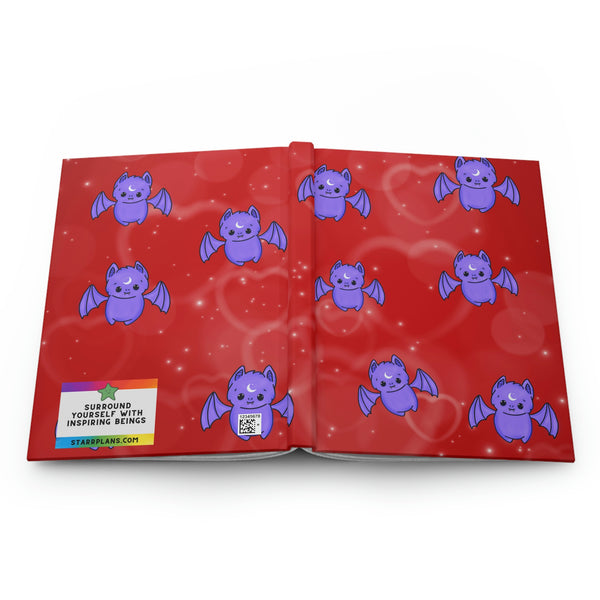 Batty AOP Valentine Hardcover Journal Matte || Starr Plans Exclusive