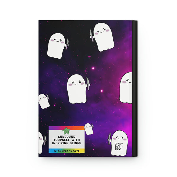 "The Audacity" Purple Galaxy Stabby AOP Hardcover Journal Matte || Starr Plans Exclusive