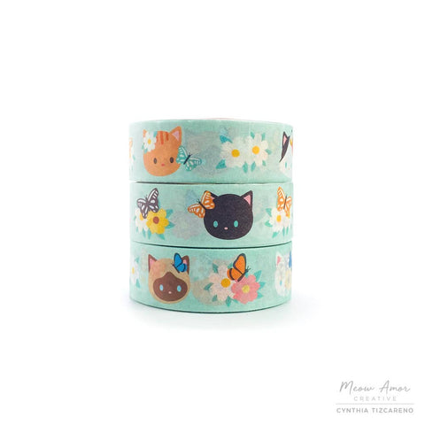 Spring Cats  Washi Tape