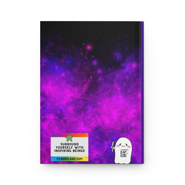 Black with Purple Smoke - Stabbycorn- No Spoons Left Hardcover Journal Matte || Starr Plans Exclusive