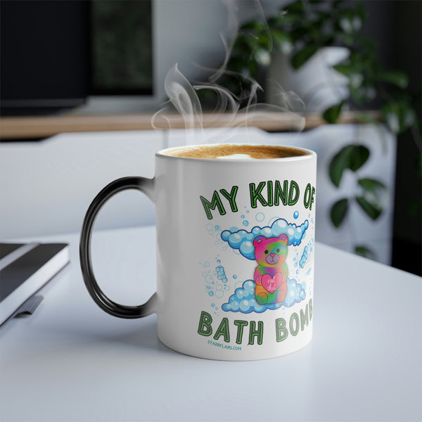 My Kind of Bath Bomb || Snarky || Eat Sh!t || Black Color Morphing Mug, 11oz