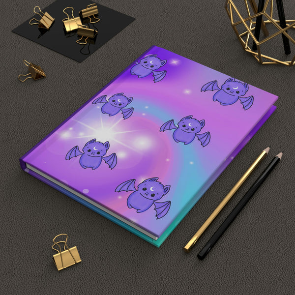 Pastel Galaxy Batty AOP "Chaos Coordinator"  Hardcover Journal Matte || Starr Plans Exclusive