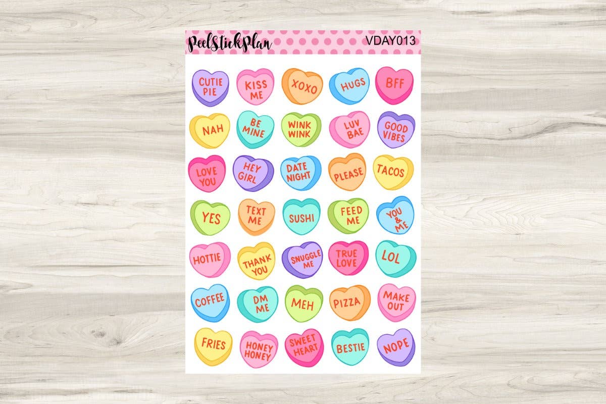 Valentines Day Stickers, Valentines Stickers, Valentines Hearts Stickers, Love Stickers, Valentine Sticker, Girly Stickers, Valentines Day