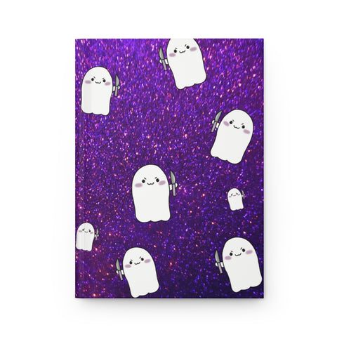 Purple Glitter Stabby AOP Hardcover Journal Matte || Starr Plans Exclusive