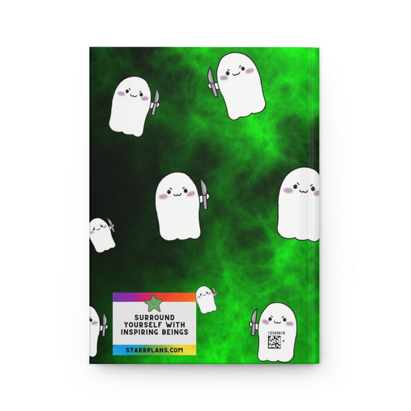 AOP Green Smoke Stabby Hardcover Journal Matte || Starr Plans Exclusive