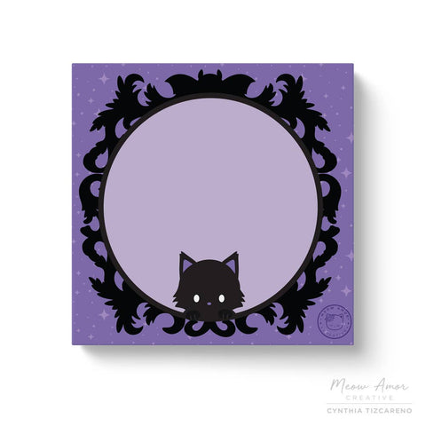 Post It Notes Gothic Cat Sticky Notes