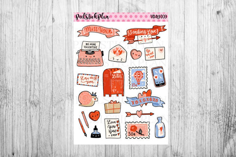 Valentines Day Stickers, Valentines Stickers, Valentines Mail Stickers, Love Stickers, Valentine Sticker, Girly Love Sticker, Valentines Day