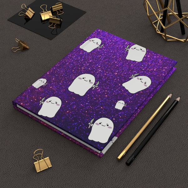 Purple Glitter Stabby AOP Hardcover Journal Matte || Starr Plans Exclusive