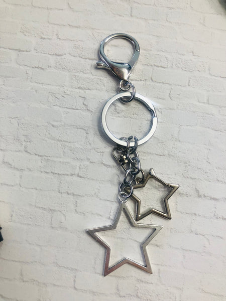 "Starrling Love" || Keychain & Planner Charm ||  Double Star Charms || Designed by Ximena Starr