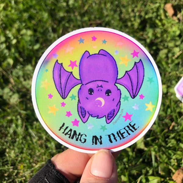 Hang in There || Encouraging & Self Care || Batty || Vinyl Sticker || Starr Plans Exclusive